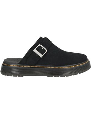 Dr. Martens Brookline Mule Suede Mules & Clogs Leather - Black
