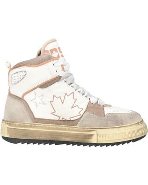 DSquared² Khaki Sneakers Leather - White