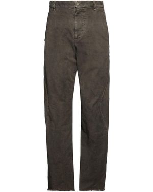 Masnada Khaki Pants Wool, Elastane - Gray