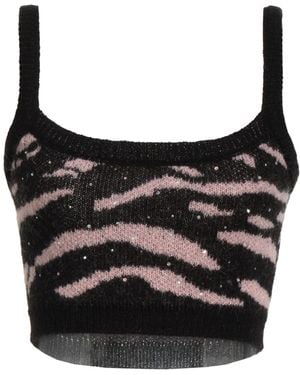 ViCOLO Top Acrylic, Mohair Wool, Polyamide - Black