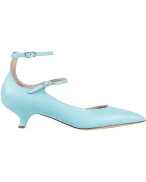 Walter Violet Sky Pumps Leather - Blue
