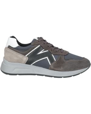 Nero Giardini Lead Trainers Leather, Textile Fibres - Grey