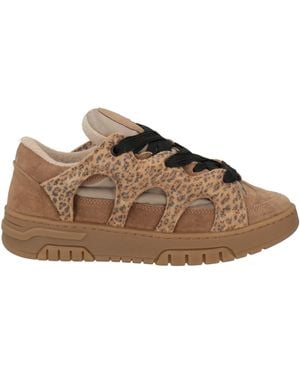 Santha Camel Sneakers Leather - Brown