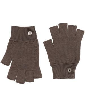 Rick Owens Gloves Virgin Wool - Brown