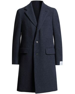 Caruso Slate Coat Wool, Cashmere - Blue