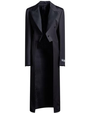Amiri Overcoat & Trench Coat Virgin Wool, Viscose, Polyester - Black