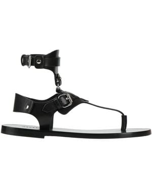 Isabel Marant Thong Sandal Cow Leather - White