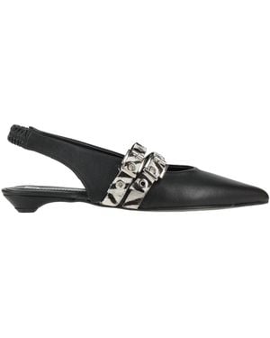 Divine Follie Ballet Flats Leather - Black