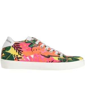 Leather Crown Trainers - Pink