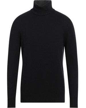 120% Lino Rollkragenpullover - Schwarz