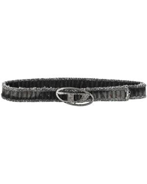 DIESEL Belt Cotton, Zamak - Black