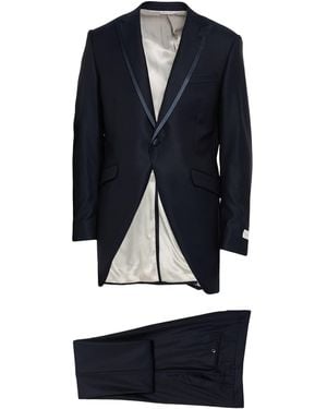Tombolini Suit Wool, Silk - Blue
