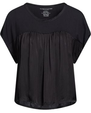 Majestic Filatures T-Shirt Viscose, Elastane - Black