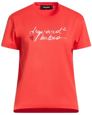 DSquared² T-Shirt Cotton - Red