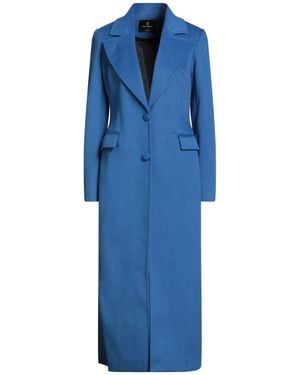 Cristinaeffe Bright Coat Polyester, Viscose - Blue