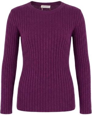 Manila Grace Sweater Polyamide, Wool, Viscose, Elastane - Purple