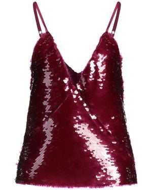 FEDERICA TOSI Top Polyester, Elastane - Red