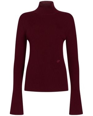 Patou Turtleneck Merino Wool, Polyamide, Elastane - Red