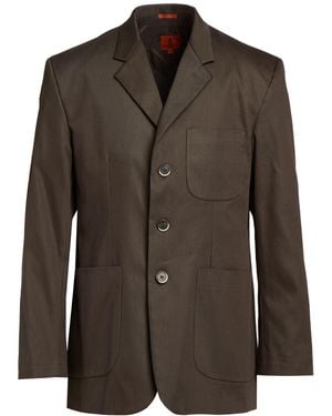 Barena Dark Blazer Cotton - Brown
