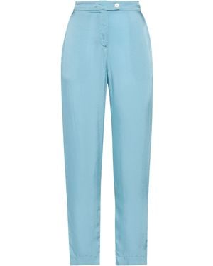 ALESSIA SANTI Trousers Viscose, Cupro - Blue