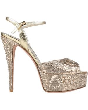 Gina Sandals Textile Fibers - Metallic