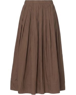 Max Mara Maxi Skirt Cotton, Polyester - Brown