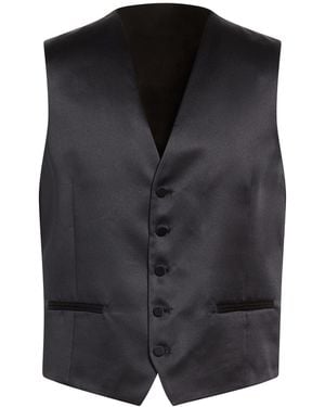 Manuel Ritz Tailored Vests - Black