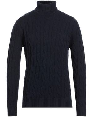 Kangra Midnight Turtleneck Wool - Blue