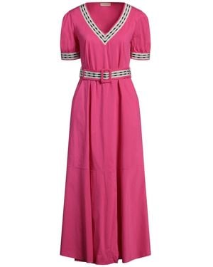 Purotatto Maxi Dress Cotton, Polyamide, Elastane - Pink