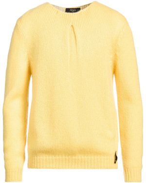 Fendi Marigold Sweater Mohair Wool, Polyamide, Wool - Yellow