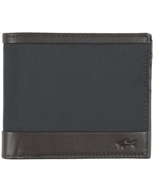 Paul & Shark Midnight Wallet Nylon, Cow Leather - Black
