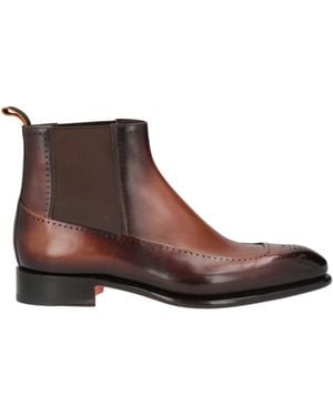 Santoni Ankle Boots Leather - Brown