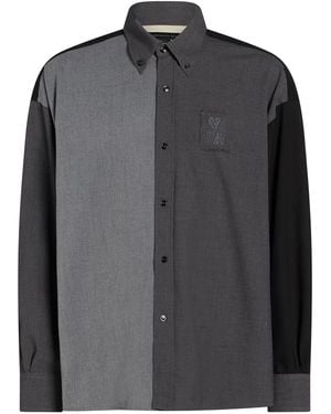 FEDERICO CINA Shirt Polyester, Viscose, Elastane - Black