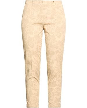19.70 Nineteen Seventy Trousers Cotton, Elastane - Natural