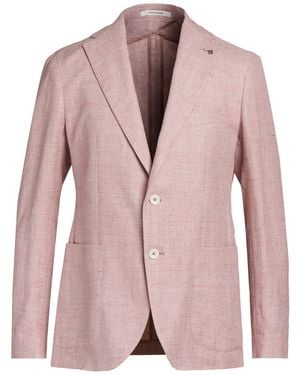 Tagliatore Antique Rose Blazer Linen, Cotton - Pink