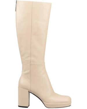 Sergio Rossi Cream Boot Leather - White