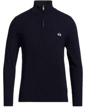 La Martina Col Roulé - Bleu