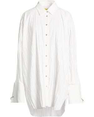 Marques'Almeida Shirt Polyester, Ecovero Viscose, Recycled Polyester - White