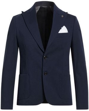 Daniele Alessandrini Blazer Cotton, Polyamide, Elastane - Blue