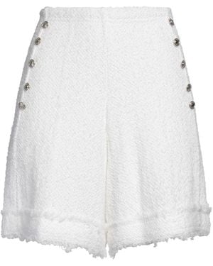 NEERA 20.52 Shorts & Bermuda Shorts Cotton, Acrylic, Polyamide - White