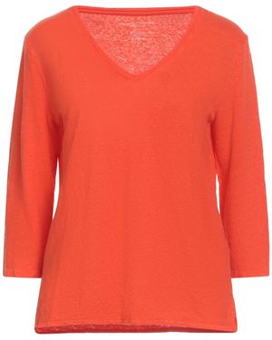 Majestic Filatures T-Shirt Linen, Elastane - Red
