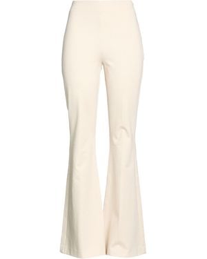 Hanita Ivory Trousers Viscose, Nylon, Elastane - Natural