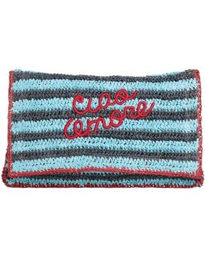 De Siena X Giada Benincasa -- Handbag Natural Raffia - Blue