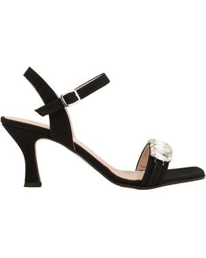 Nila & Nila Sandals Textile Fibers - Black