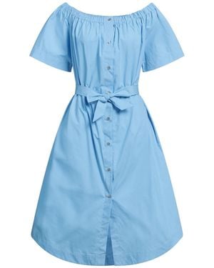 Ice Play Midi Dress Cotton - Blue