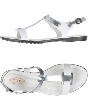 Tod's Sandals Soft Leather - White