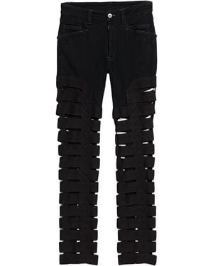 Rick Owens Jeans Cotton, Polyethylene, Elastane - Black