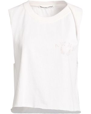 T By Alexander Wang T-Shirt Cotton, Elastane - White