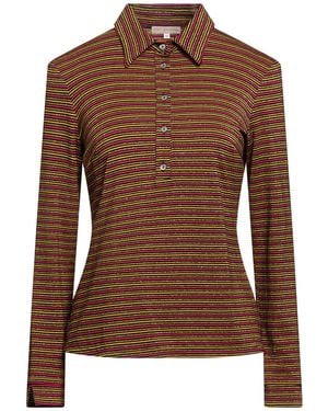 Camicettasnob Polo Shirt Viscose, Polyester, Elastane - Brown