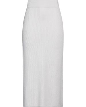 Fedeli Midi Skirt Cashmere - White